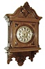 Lenzkirch, Germany, walnut cartel clock or ÓGutsherrenuhrÒ made in the second Baroque style and especially nice quality, serial Nr. 1,149,132, and with good Lenzkirch logo on the movement, side frets on the case are pierced brass , lined with cloth, c1897