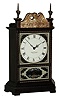 Foster Campos, Pembroke, Mass., miniature reproduction pillar and scroll mahogany shelf clock, Waltham, 8 days, balance wheel movement, c1988