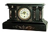 Boston Clock Co., Boston, Mass. marble case, 8 days, time and strike, tandem wind mantel clock, c1895, serial No. 5259-S