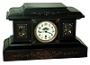 Boston Clock Co., Boston, Mass. marble, 8 days, time and strike, tandem wind mantel clock, c1895, serial No. 2994-S