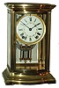 Clocks- 3 (Three) American: (1) Ansonia Clock Co., New York, NY, ÓRoyÒ bow-front brass and beveled glass, 8 days, time and strike, crystal regulator mantel clock, c1914; (2) Waterbury Clock Co., Waterbury, Conn., ÓParlor No. 5Ò, 8 days, time and strike, porcelain mantel clock, c1896; (3) Poole Manufacturing Co., Ithaca, NY, electro-magnetic mantel clock, ÓThe MelroseÒ Model 20, serial No. 6628, c1928