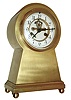 Waterbury Clock Co., Waterbury, Conn., ÒMonacoÓ, 8 days, time and strike, spring brass movement brass cased mantel clock, c1910