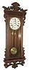 Ansonia Clock Co., Ansonia, Conn., ÒQueen MaryÓ, 8 days, time and strike, spring brass movement wall clock, c1901