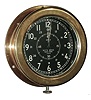Roth Bros. New York, brass deck clock with LeCoultre Co. Swiss 7-jewel unadjusted, 8 days, small movement, c1960