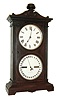 Seth Thomas Clock Co., Thomaston, Conn., ÓParlor Calendar No. 6Ò, 8 days, time and strike, spring driven, brass movement double dial calendar shelf clock, c1886