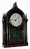 Brewster & Ingrahams, Bristol, Conn., Oriental Gothic or Óonion topÒ mantel clock with 8 days, time and strike, spring driven movement with original brass springs in mahogany veneer case, c1848