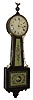A. Hornby, Wethersfield, Conn.(?), 8 days, weight brass movement Patent Timepiece or ÒbanjoÓ clock. Hard to date this timepiece, but appears to about 1930.