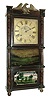 Birge & Mallory & Co., Bristol, Conn., 8 days, time and strike, weight brass movement triple decker shelf clock, c1840