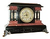 Seth Thomas Clock Co., Thomaston, Conn., 8 days, time and strike, spring brass movement Adamantine mantel clock, c1907. This is a special order or premium model not shown in catalogs.