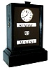 A. Redier, a Paris, french ebonized wood 30 day, spring brass movement, time only, ÓPendule CalendrierÒ calendar clock, c1890
