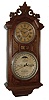 Ithaca Calendar Clock Co., Ithaca, NY, ÓNo. 6 Hanging LibraryÒ wall clock with a spring driven, 8 days, time and strike, movement and perpetual calendar mechanism, c1880.