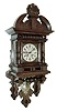Lenzkirch, AGU, Germany, ÓFreischwingerÒ, 8 days, time and strike, spring driven, series No. 26 movement in a walnut case with nicely turned cross column below door and turned half columns flanking silvered dial, serial number 927944, c1891