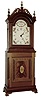 Foster Campos, Pembroke, Mass. 8 days, weight brass movement with drop-off strike reproduction of a David Wood Mass. shelf clock. Case is stamped Ò25Ó and Ò81Ó for 1981.