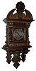 Lenzkirch, AGU, Germany, oak ÒFreischwingerÓ, with a, spring driven, time and half hour strike movement (ser No. 214408). This model is depicted in the George Everett Lenzkirch Clock book, page 96, Nr. 70, c1892.