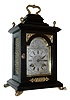Lenzkirch, AGU, Germany, 8 days, time and strike, spring brass lever movement table clock, c1895, Serial no 479617.