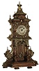 Lenzkirch, Germany, walnut and brass, 8 days, time only, swinging brass cherub mantel clock, Ó1 Million 34641Ò, 1903