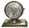 Lenzkirch, Germany, heavy brass time only, 8 days, swivel-head desk clock, Ò1 million 34073Ó, 1903