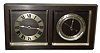Chelsea Clock Co., Boston, for Webb C. Ball Co., Cleveland, ÒPerryÓ bronzed, 8 days, clock and barometer desk set, No. 224272, 1936