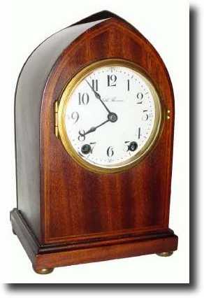 C.1909, Seth Thomas ESSEX, Inlaid mahogany cased shelf clock — Antique Clocks Price Guide