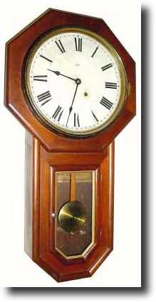 C.1898 (dated), Seth Thomas GLOBE long drop octagon school — Antique Clocks Price Guide