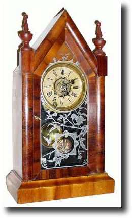 C.1890, Ansonia Clock Co., "Small Sharp Gothic" 30-hour — Antique Clocks Price Guide