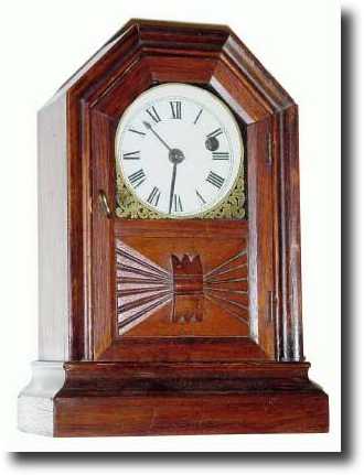 C.1870, Atkins Clock Co., Bristol, Conn, 30-hour cottage — Antique Clocks Price Guide