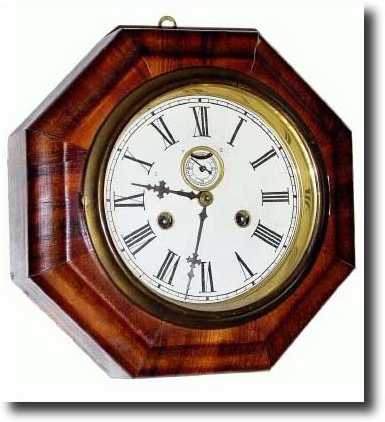 C.1880, Waterbury Clock Co., 6 Inch Lever Time 8-day — Antique Clocks Price Guide