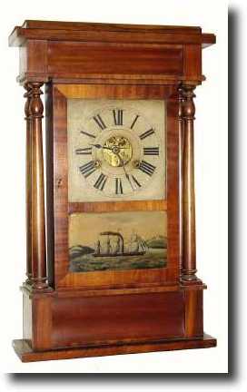 C.1845, Wm. Bradshaw, New York, 30-hour weight brass — Antique Clocks Price Guide