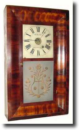 C.1846, Chauncey Jerome, New Haven, 8-day Ogee timepiece — Antique Clocks Price Guide