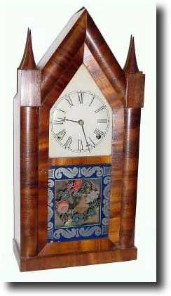 C.1850, Chauncey Boardman, Bristol, Conn. 30-hour fusee steeple clock. — Antique Clocks Price Guide