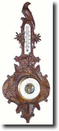 C.1890, Austrian, a well carved wall barometer, signed Carl Wokurka, Graz. — Antique Clocks Price Guide