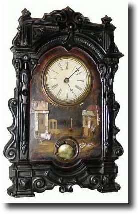 C.1860, Terhune and Edwards, New York, 8-Day Iron Front in excellent original condition. — Antique Clocks Price Guide