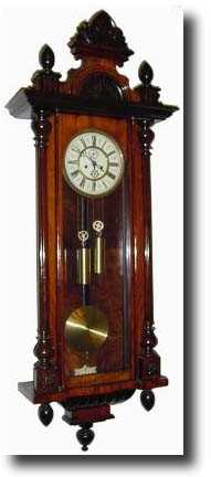 C.1900, German, 2-Weight Vienna style regulator in good restored condition. — Antique Clocks Price Guide