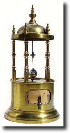 C.1900, French Conical (Rotary) Pendulum Annular dial alarm clock. — Antique Clocks Price Guide