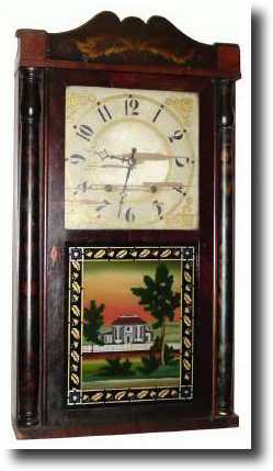 C.1830, Eli Terry and Sons, Plymouth, Conn, 30-hour half-column — Antique Clocks Price Guide