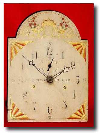 C.1815, O. Hopkins, Litchfield, Conn. 30-hour wooden tall — Antique Clocks Price Guide