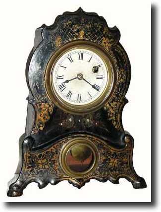 C.1865, Mini Iron front timepiece, probably by American Clock Co., NY, — Antique Clocks Price Guide