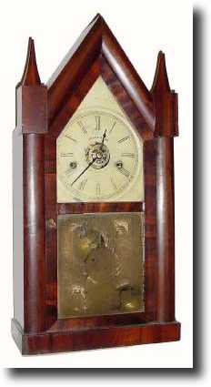 C.1847, Chauncey Boardman, 30 hour full size steeple with alarm. — Antique Clocks Price Guide