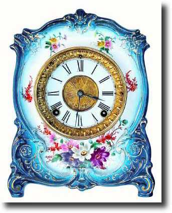 C.1905, Ansonia, Royal Bonn, La Tour, in very good restored condition — Antique Clocks Price Guide