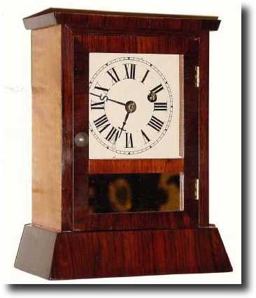 C.1868, Seth Thomas, Mini Chisel bottom cottage clock, 30-hour time. — Antique Clocks Price Guide