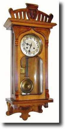 C.1905, German, Art Nouveau, Quarter strike wall regulator. — Antique Clocks Price Guide