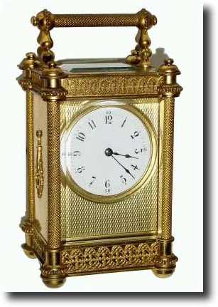 C.1890, French, Brass Cased Carriage clock, — Antique Clocks Price Guide