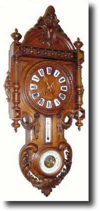 C.1890, French, Clock/Barometer. This is the nicest looking — Antique Clocks Price Guide