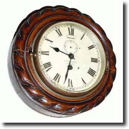 C.1925, Chris Olsen, Grimsby, English gallery clock. — Antique Clocks Price Guide