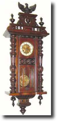 C.1910, German, Phillip Haas, 8-Day Spring wall regulator, as-found. — Antique Clocks Price Guide
