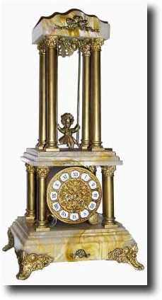 C.1970, Reproduction Swinging Doll clock, as-found. — Antique Clocks Price Guide