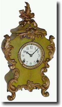 Mixed lot: C.1915: An Ansonia Louis XIV "Seine" enameled — Antique Clocks Price Guide