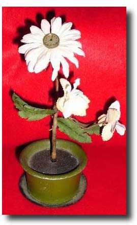 C.1955, German, Schmid-Schlenker, Novelty flower clock. The 1-day — Antique Clocks Price Guide