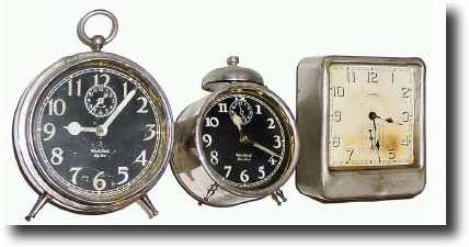 First half 20th Century, mixed lot of 3 alarm clocks: — Antique Clocks Price Guide
