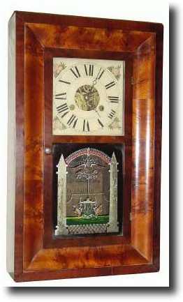 C.1845, Silas Hoadley, Plymouth, Conn, 30-hour brass ogee — Antique Clocks Price Guide